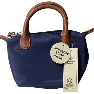 No Boundaries: Women's Blue Mini Tote Crossbody Bag